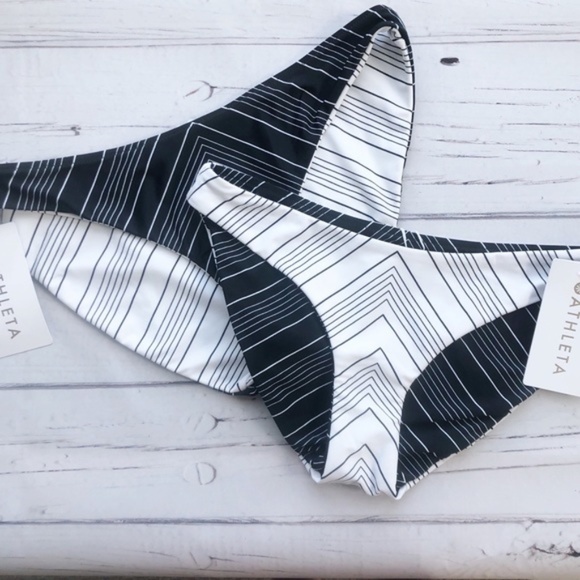 Athleta Other - Athleta Chevron Reversible Bikini Bottom NWT